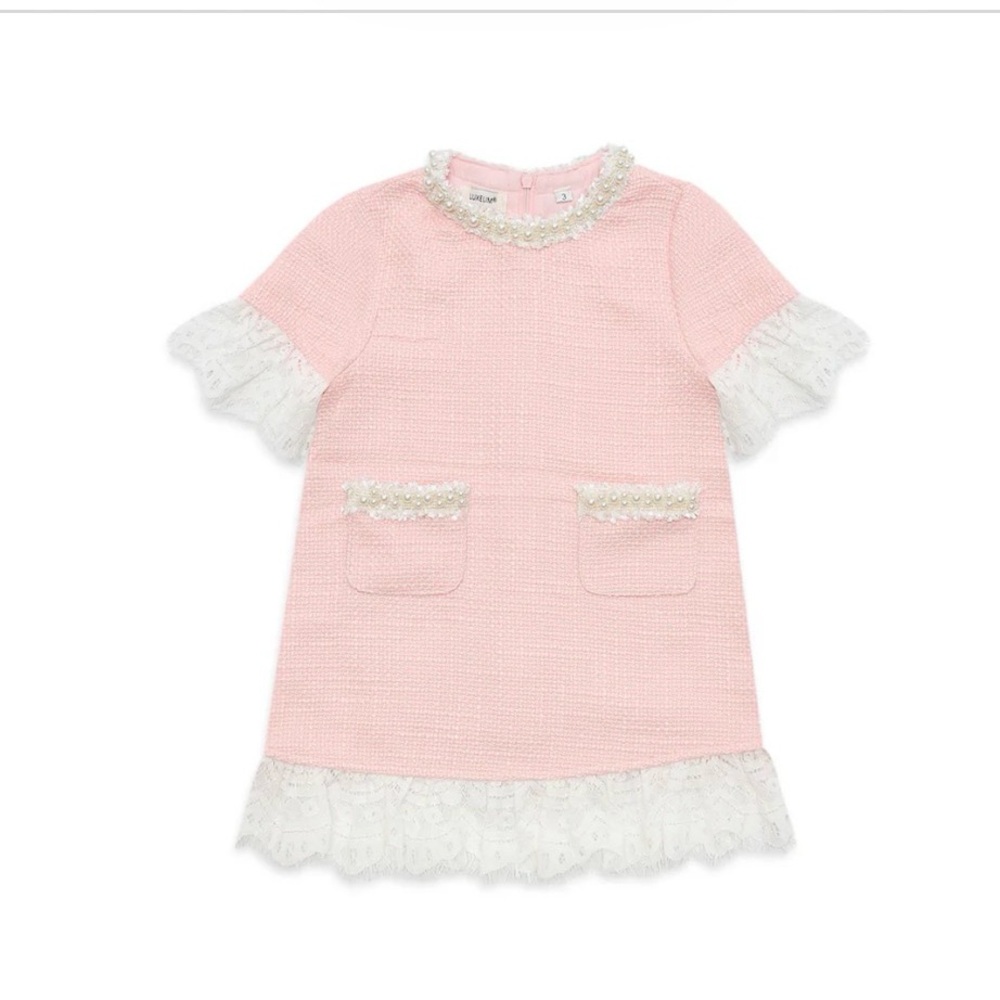 NEW Luxelim Eva Tweed Dress in Pink